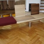 Bank aus verschiedenen Holzarten