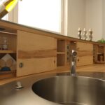 Aufsatzschrank runde Küche mit runden Schiebetüren