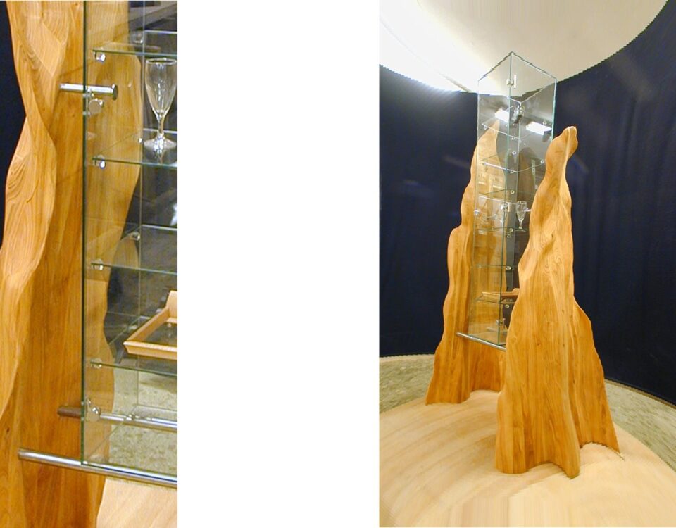 Sammler Vitrine in Kirschbaum