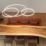 Baumscheiben Tisch in Nussbaum
