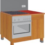 Kochstellenmodul mit Geräten Schublade und Topfschrank