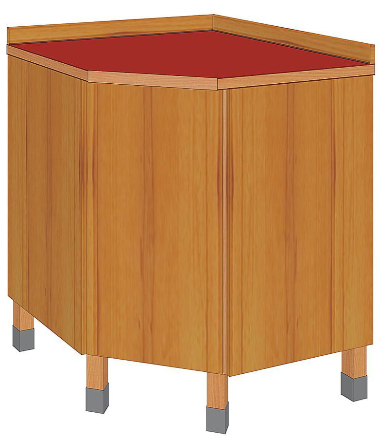 Küchen Eckschrank Modul mit Tür und Fachboden