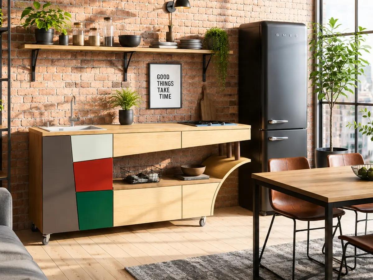 Küchenmodul in außergewöhnlichem Design