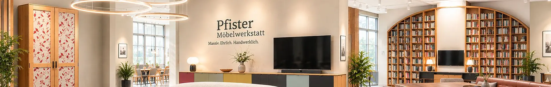 individuelle Designmöbel der Pfister Möbelwerkstatt meisterliches Handwerk